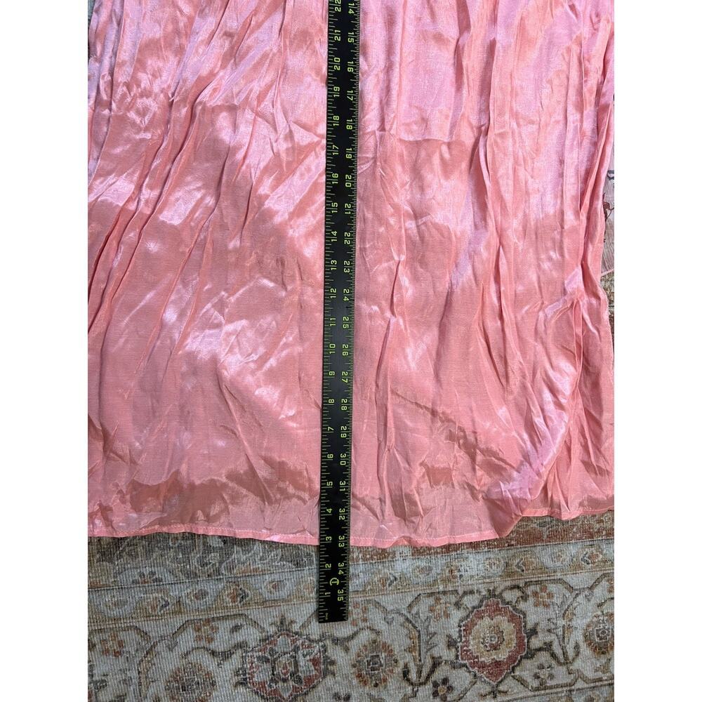 Sundance Alexandria Catalog Pink Floral Chiffon Midi Dress Size L NWT Spring - Picture 6 of 7